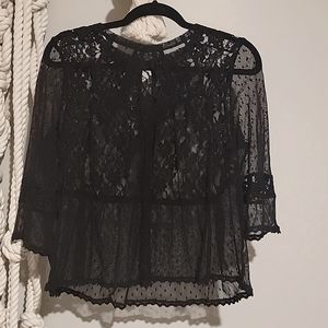 Free People Lace Flowt Top